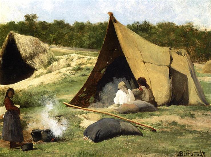 Albert Bierstadt 1830-1902 - Indian Camp 1858 - 1859.jpg