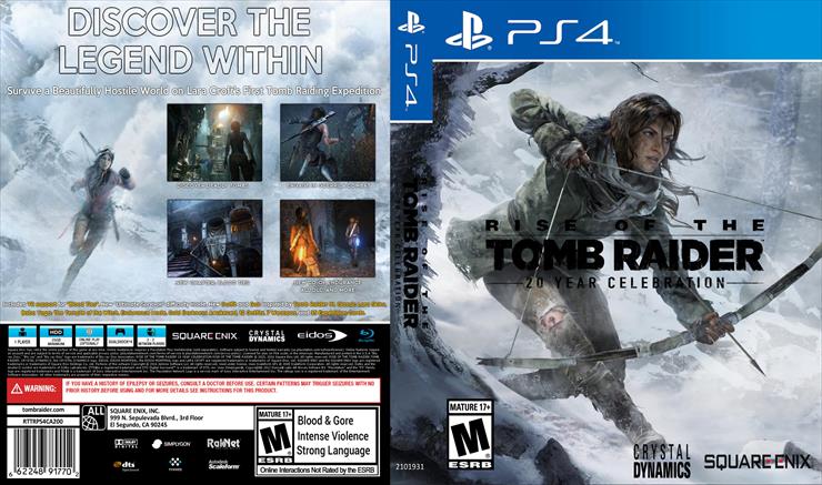 Covers PS4 - Rise of the Tomb Raider 20 Year Celebration PS4 - Cover.jpg