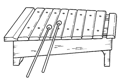 instrumenty - xilofono ksylofon.gif