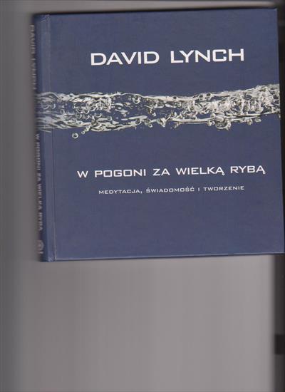 David Lynch - W Pogoni Za Wielką Rybą - okładka 1.jpg