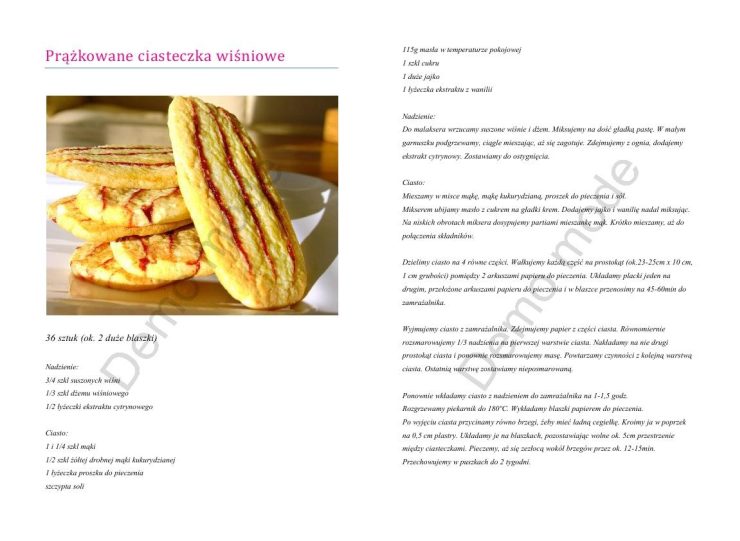 CIASTECZKA - Prążkowane ciasteczka wiśniowe.jpg