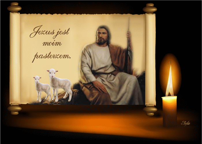 kartki religijne - Jezus jest moim pasterzem.gif